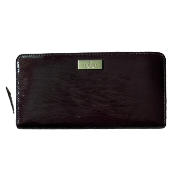 kate spade Handbags - kate spade Bixby Place Neda chocolate cherry patent leather wallet